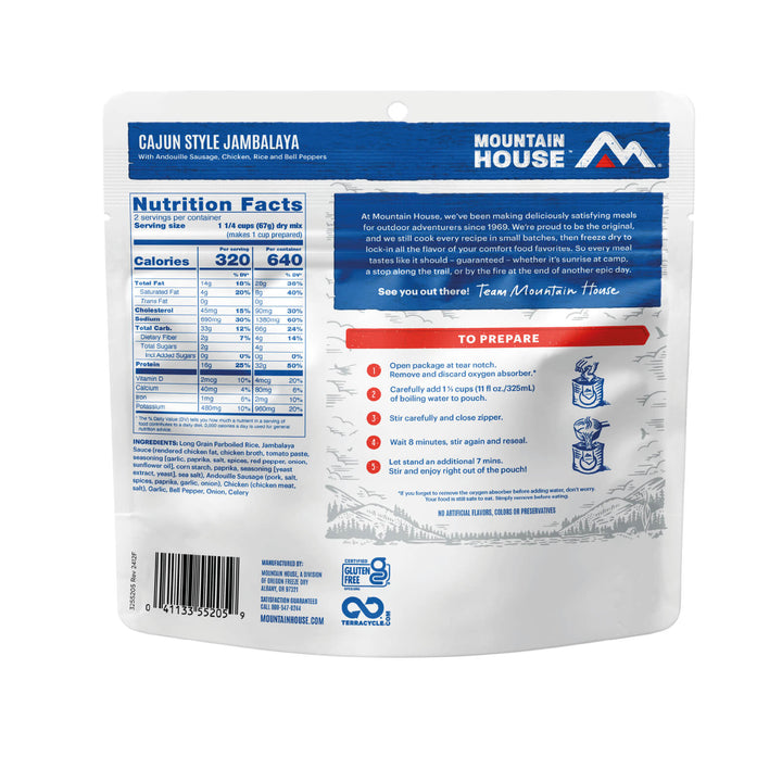Mountain House Cajun Jambalaya - Quest Outdoors