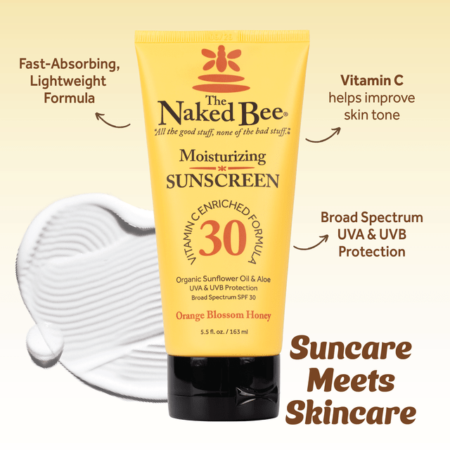 Naked Bee 5.5 oz. SPF 30 Moisturizing Sunscreen - Quest Outdoors