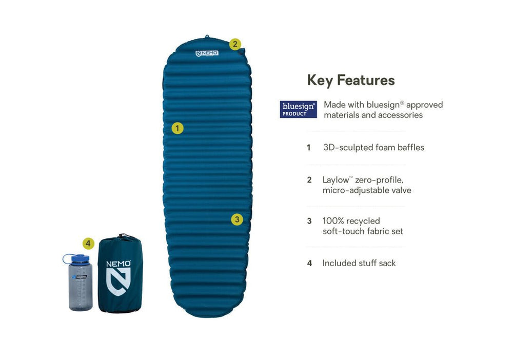 Nemo Flyer™ Self - Inflating bluesign® Sleeping Pad - Quest Outdoors