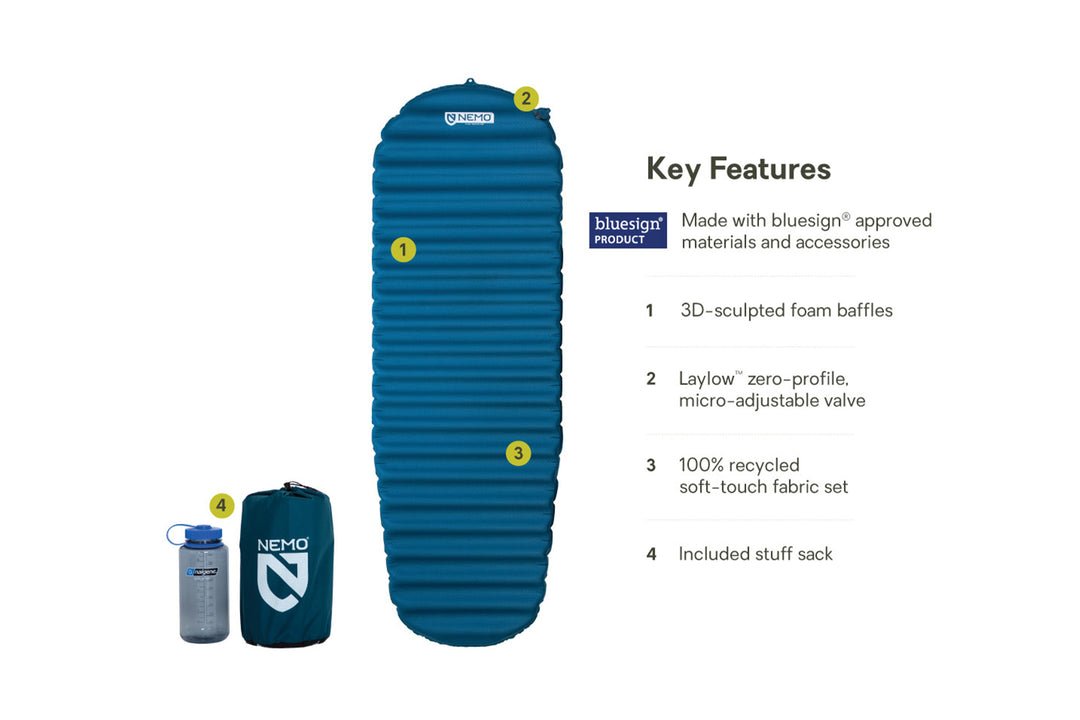 Nemo Flyer™ Self - Inflating bluesign® Sleeping Pad - Quest Outdoors