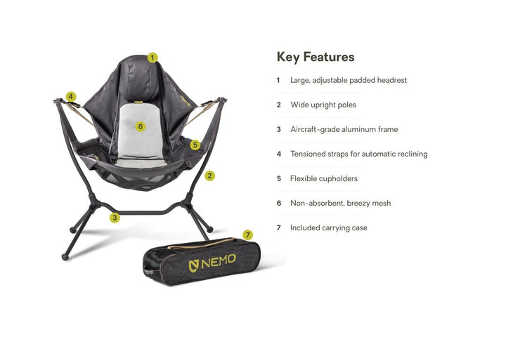 NEMO Stargaze  Reclining Camp Chair - Quest Outdoors