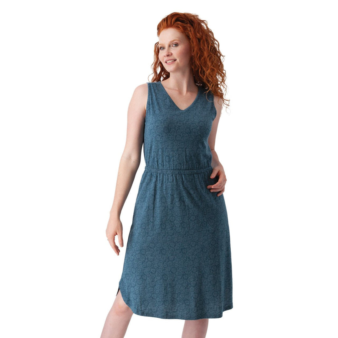 Old Ranch Women's Blue Skies Printed V - Neck Dress - Quest Outdoors