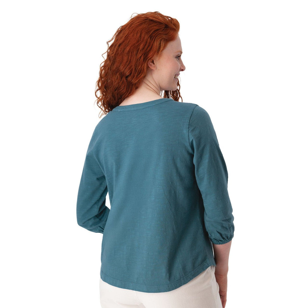 Old Ranch Women's Este 3/4 Sleeve Organic Cotton Henley - Quest Outdoors