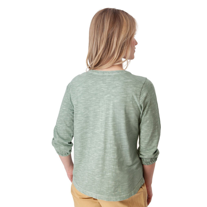 Old Ranch Women's Este 3/4 Sleeve Organic Cotton Henley - Quest Outdoors