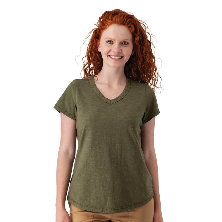 Old Ranch Women's Layla Organic Cotton V - Neck T-Shirt - Quest Outdoors