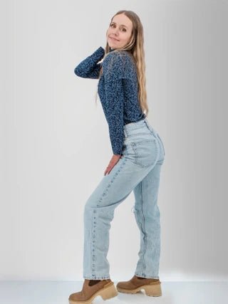 Old Ranch Women's Mariela Organic Cotton Floral Turtleneck - Quest Outdoors