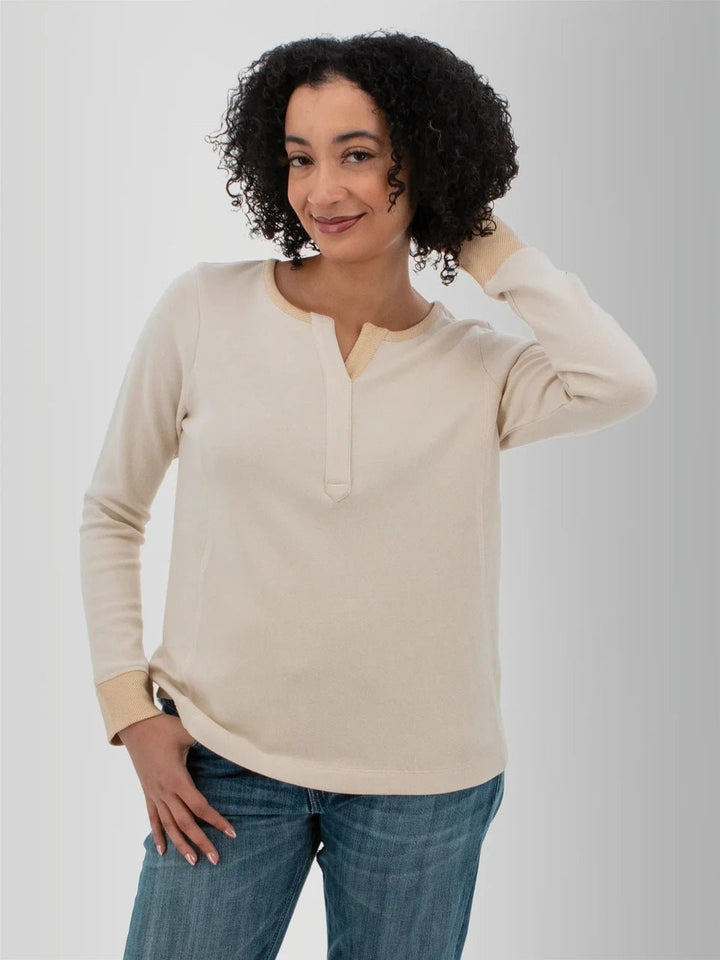 Old Ranch Women's Moonlace Organic Cotton Contrast Top - Quest Outdoors