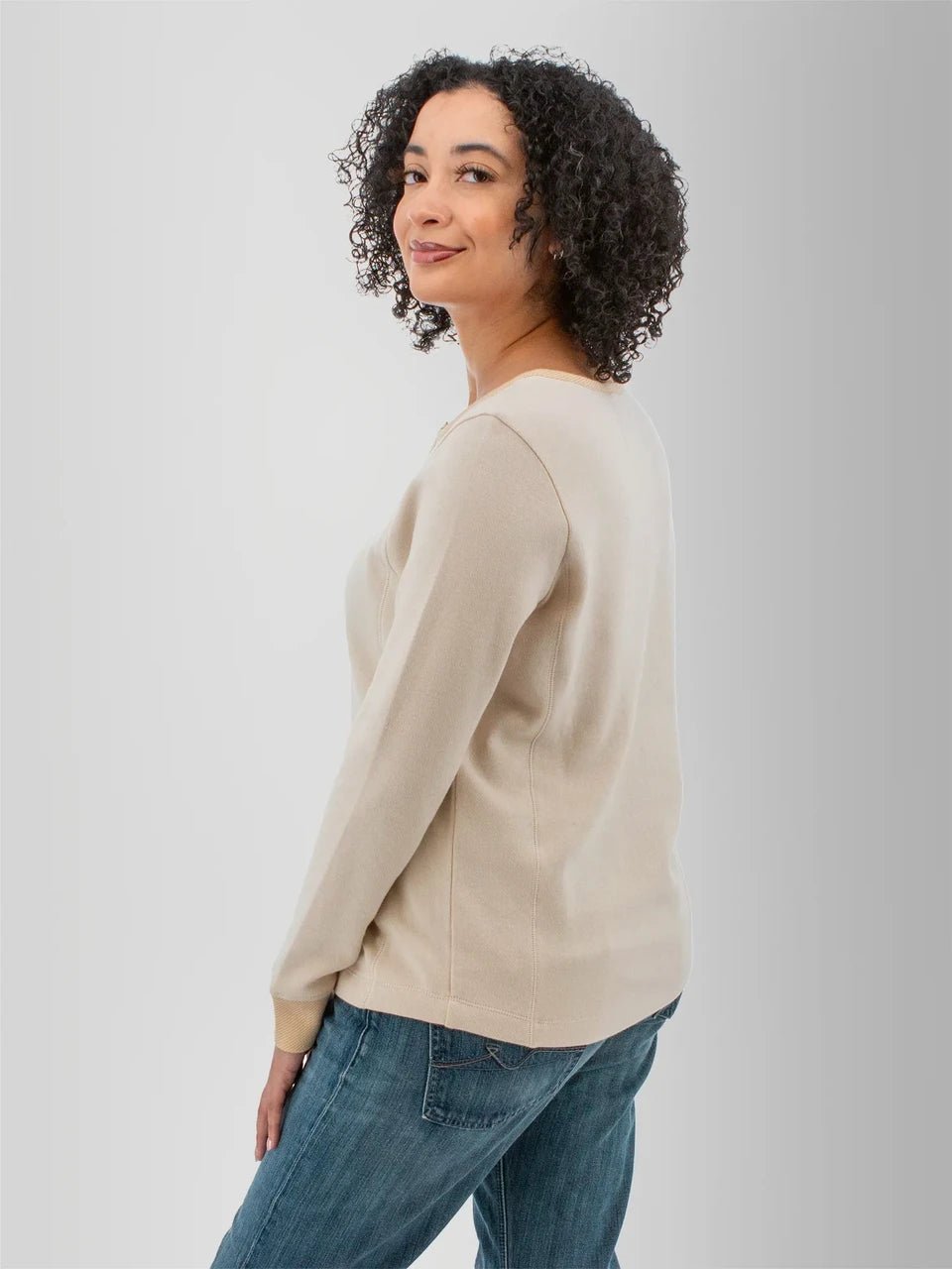 Old Ranch Women's Moonlace Organic Cotton Contrast Top - Quest Outdoors