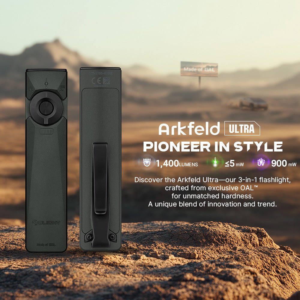 OLIGHT Arkfeld Ultra 3 - in - 1 EDC Flashlight - Quest Outdoors