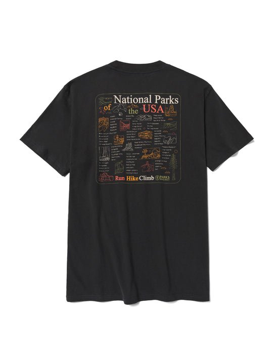 Parks Project National Parks Outline Checklist Tee - Quest Outdoors