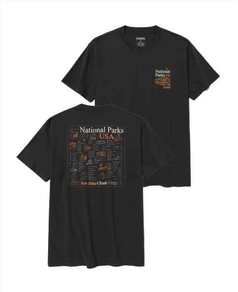 Parks Project National Parks Outline Checklist Tee - Quest Outdoors