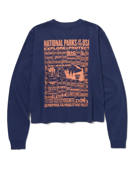 Parks Project NP of the USA Checklist Boxy Long - Sleeve - Quest Outdoors