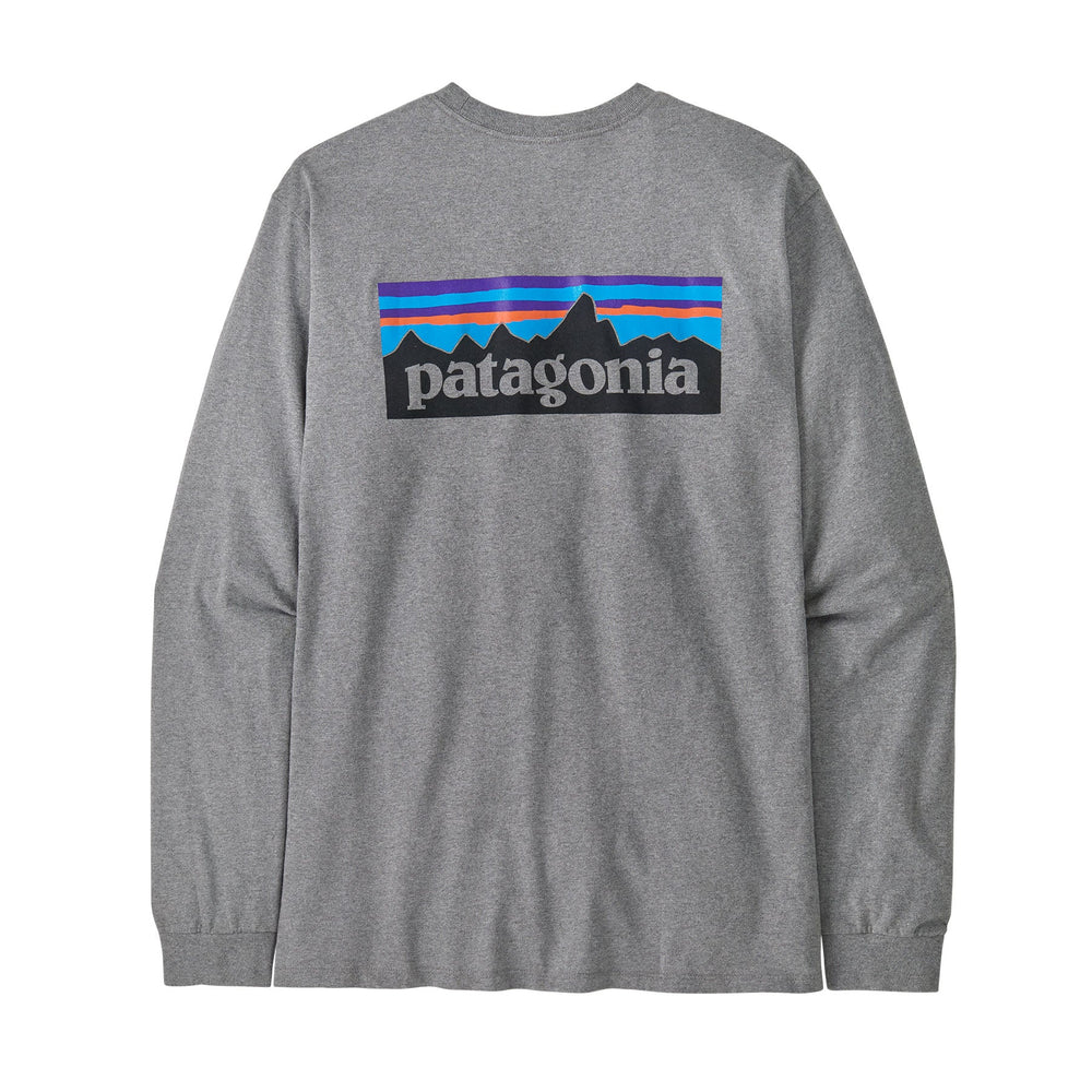 Patagonia Men's Long-Sleeved P-6 Logo Responsibili-Tee - Quest Outdoors