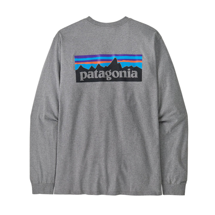 Patagonia Men's Long-Sleeved P-6 Logo Responsibili-Tee - Quest Outdoors