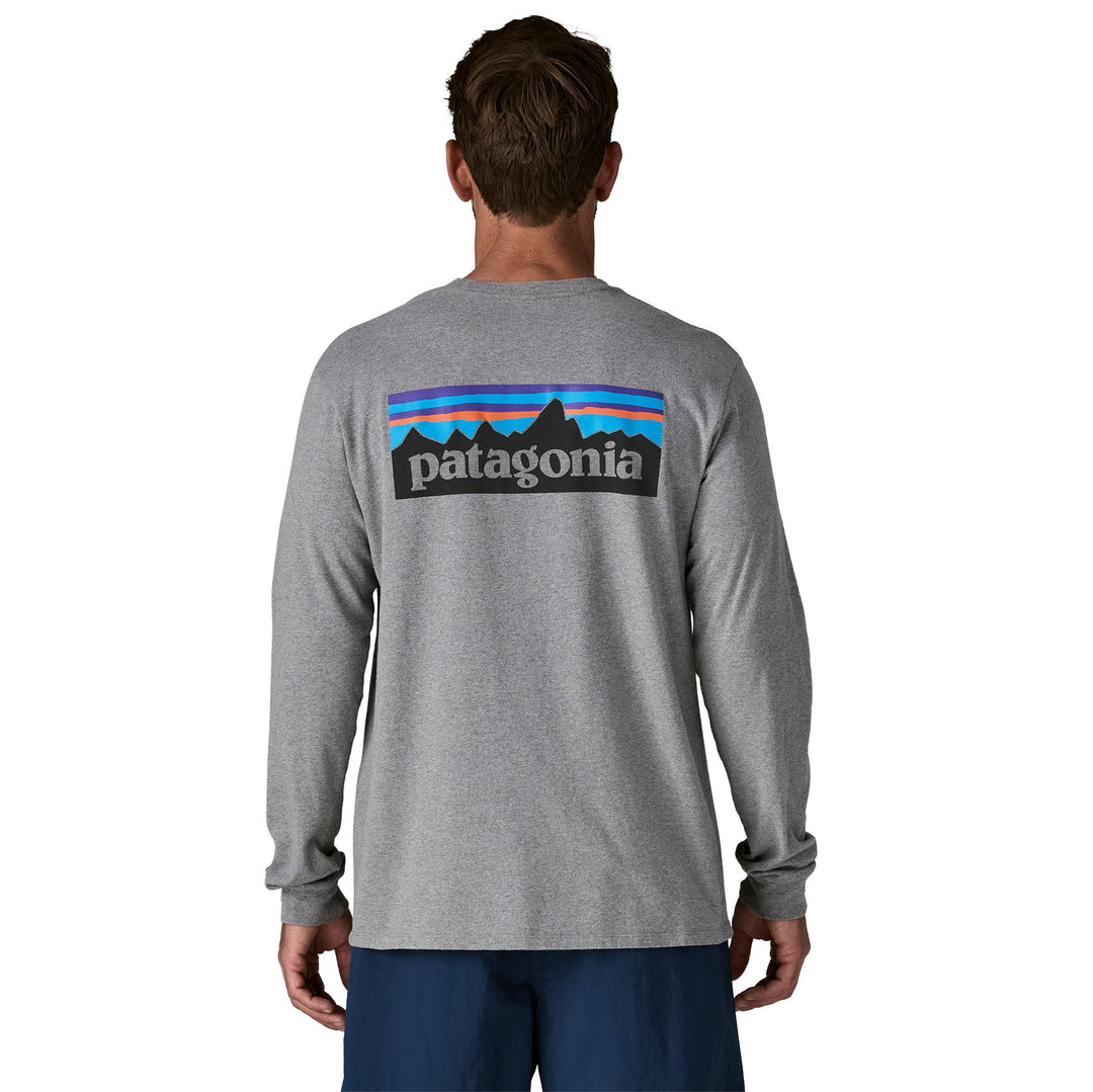 Patagonia Men's Long-Sleeved P-6 Logo Responsibili-Tee - Quest Outdoors