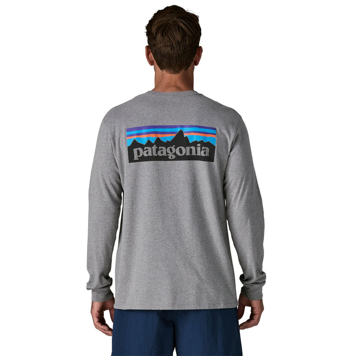 Patagonia Men's Long-Sleeved P-6 Logo Responsibili-Tee - Quest Outdoors