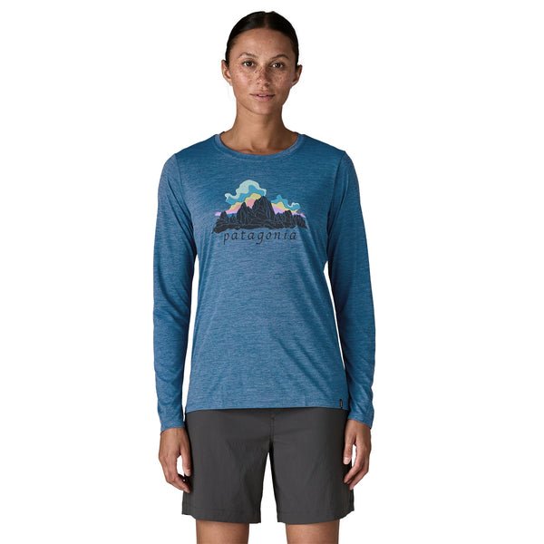 Patagonia Women's Long - Sleeve Cap Cool Daily Shirt - Fitz Roy Nimbus - Quest Outdoors