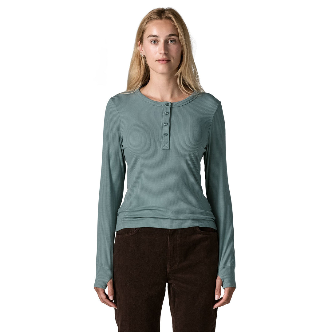 Patagonia Women's Long-Sleeved Rib-Knit Henley - Quest Outdoors
