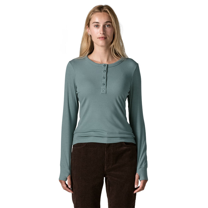 Patagonia Women's Long-Sleeved Rib-Knit Henley - Quest Outdoors