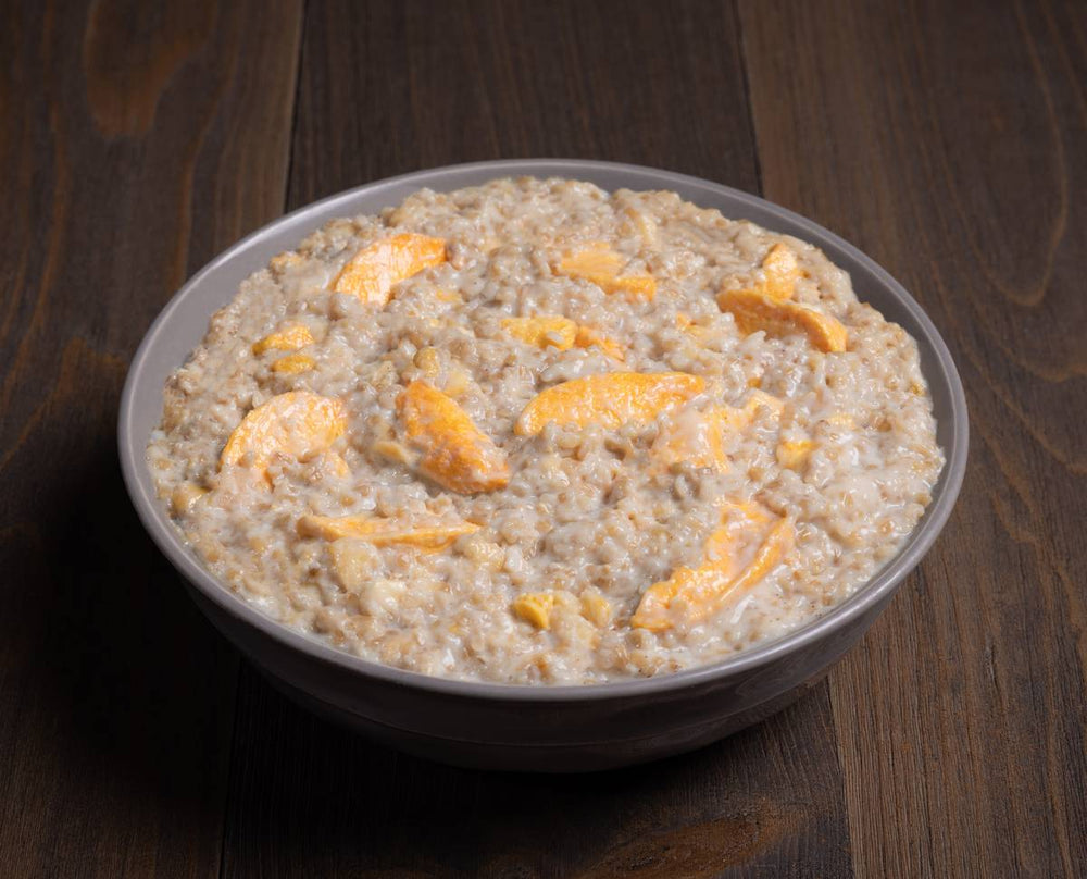 Peaches & Cream Steel Cut Oatmeal - Quest Outdoors