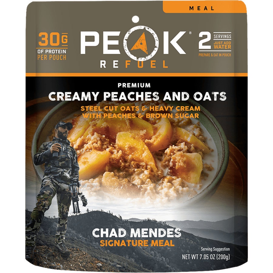 Peaches & Cream Steel Cut Oatmeal - Quest Outdoors