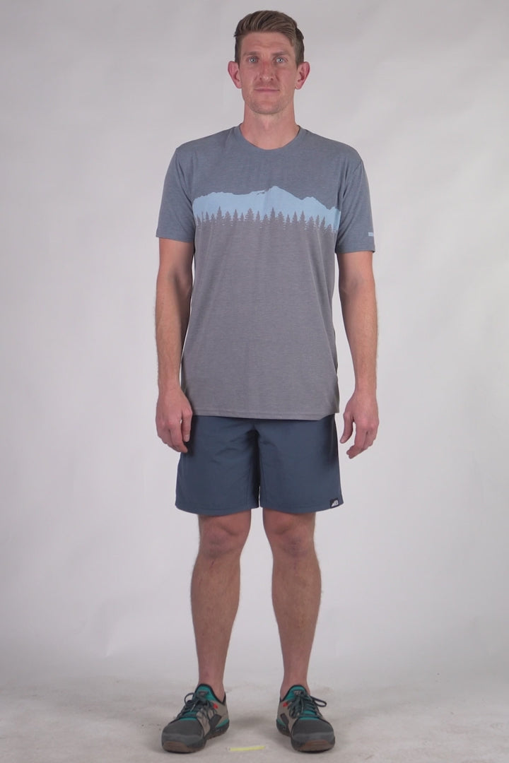Belong Designs Men's Graphic Traverse Tek Tee