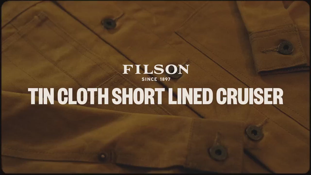Filson Men's Tin Cloth Short Lined Cruiser Jacket
