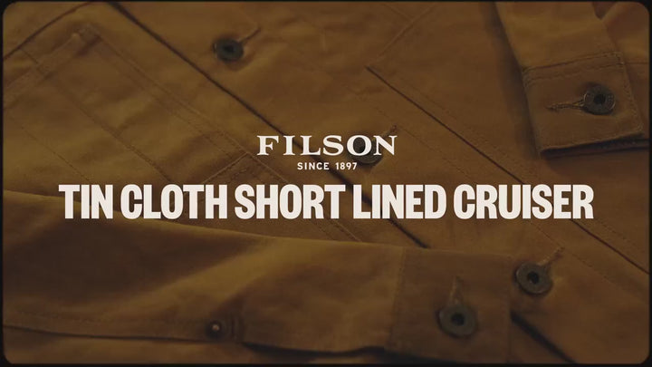 Filson Men's Tin Cloth Short Lined Cruiser Jacket