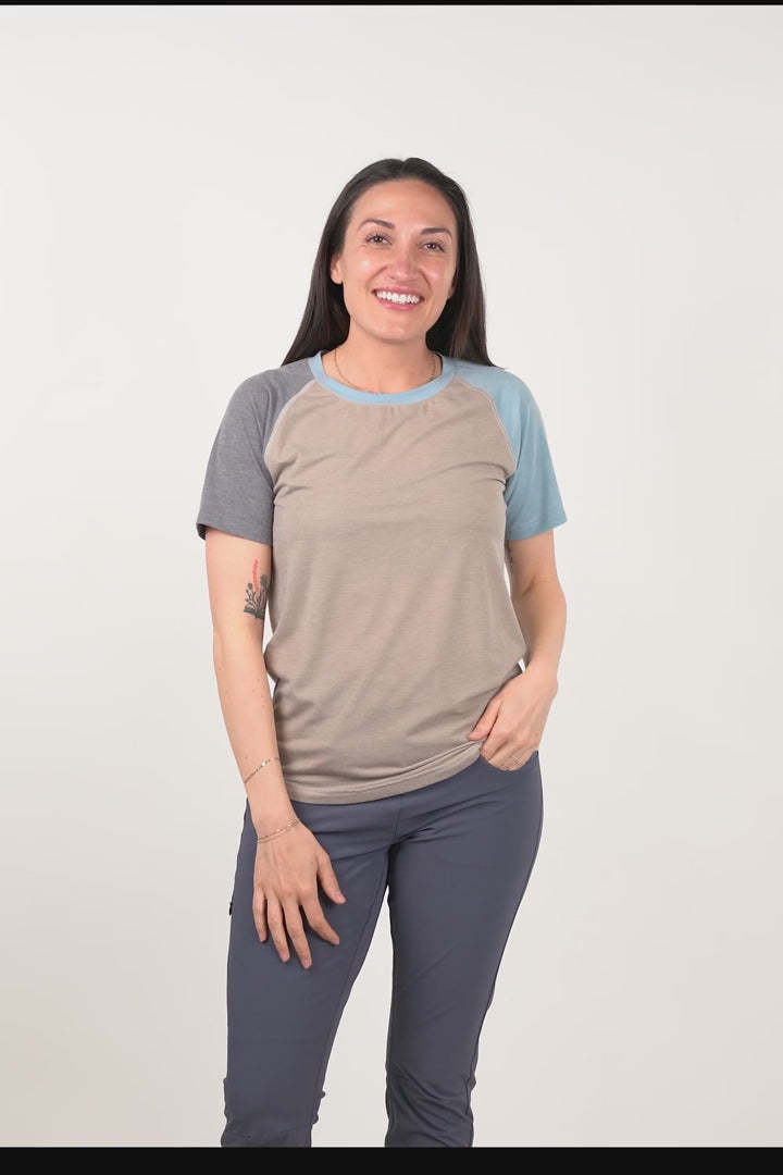 Belong Designs Women's Graphic Traverse Tek Tee
