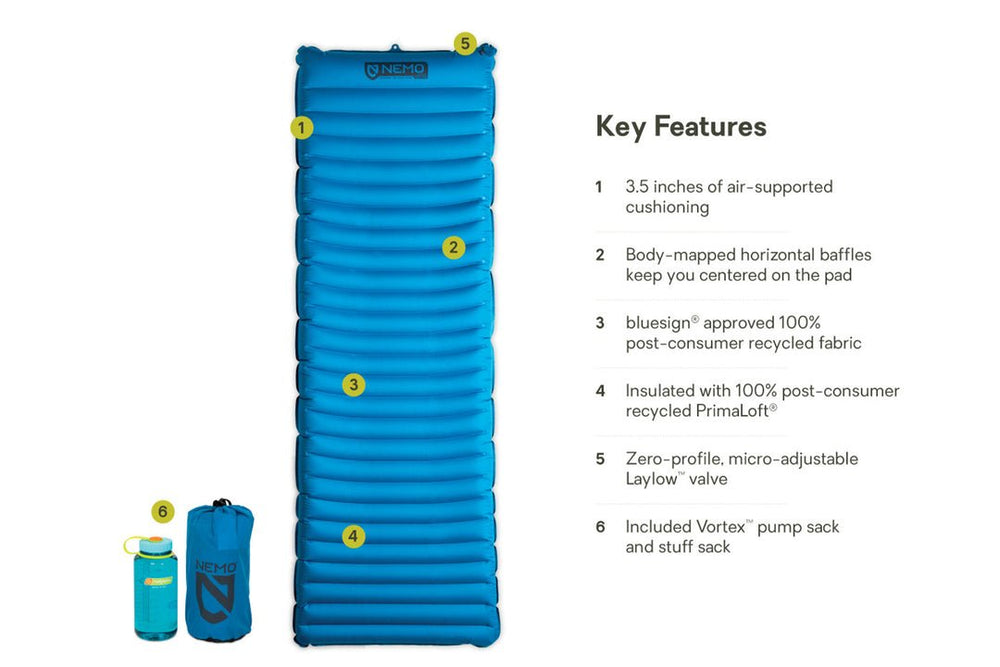 Quasar™ 3D Lightweight Insulated Sleeping Pad - Quest Outdoors
