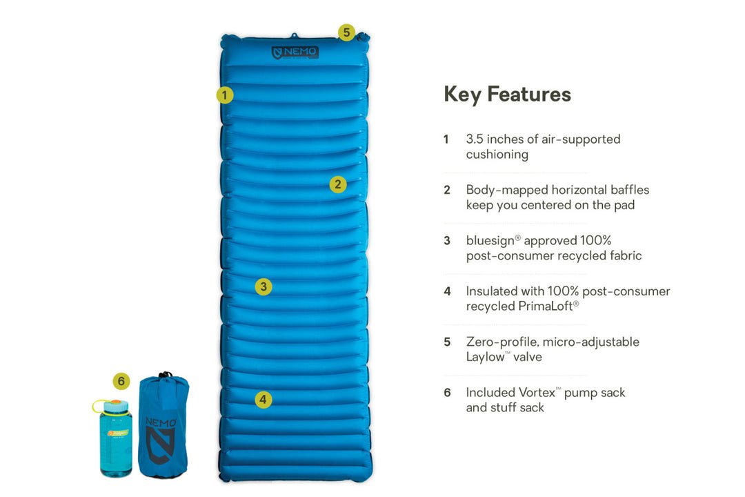 Quasar™ 3D Lightweight Insulated Sleeping Pad - Quest Outdoors
