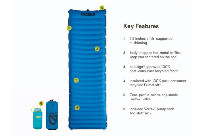 Quasar™ 3D Lightweight Insulated Sleeping Pad - Quest Outdoors