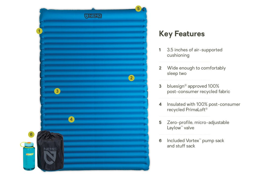 Quasar™ 3D Lightweight Insulated Sleeping Pad - Quest Outdoors