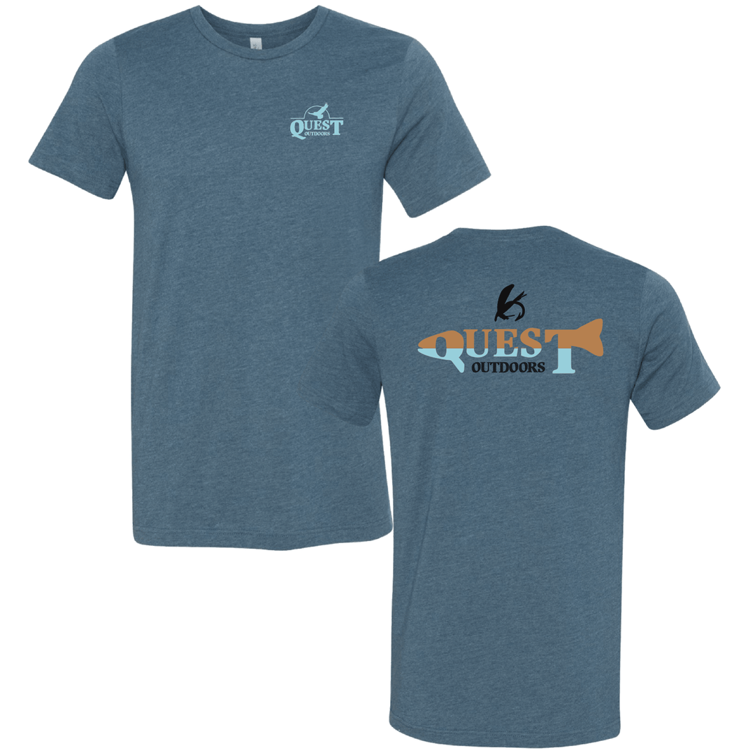 Quest Outdoors Fish Logo Short - Sleeve Tee - Quest Outdoors