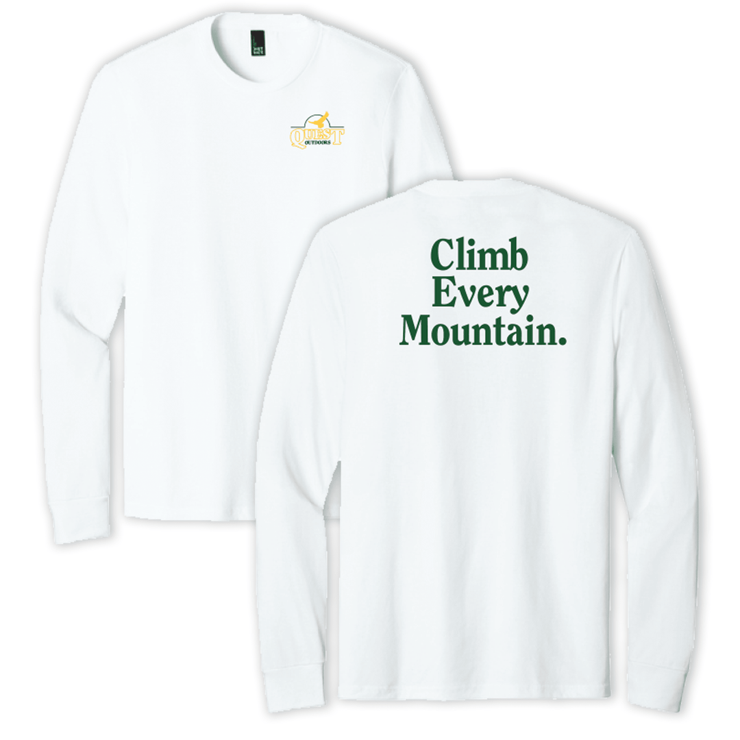 Quest Outdoors Long - Sleeve Climb Every Mountain Tee - Quest Outdoors