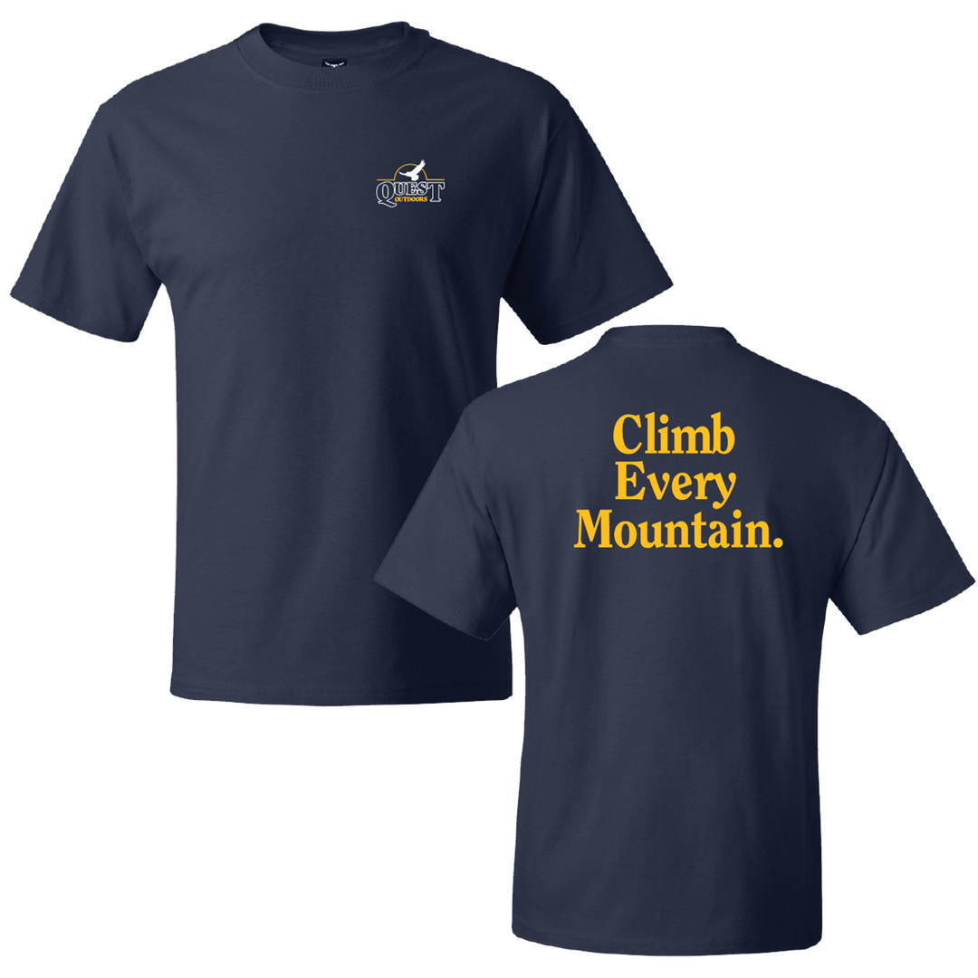 Quest Outdoors Short - Sleeve Climb Every Mountain Tee - Quest Outdoors