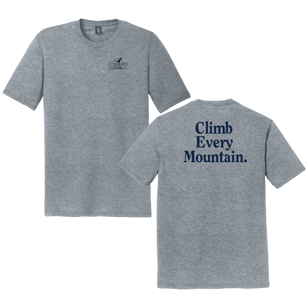 Quest Outdoors Short - Sleeve Climb Every Mountain Tee - Quest Outdoors