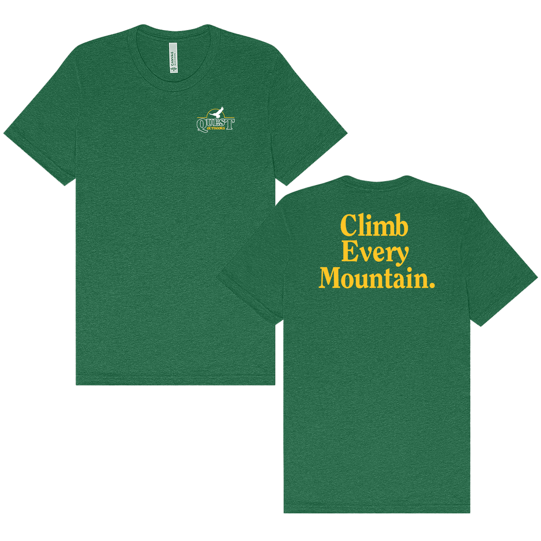 Quest Outdoors Short - Sleeve Climb Every Mountain Tee - Quest Outdoors