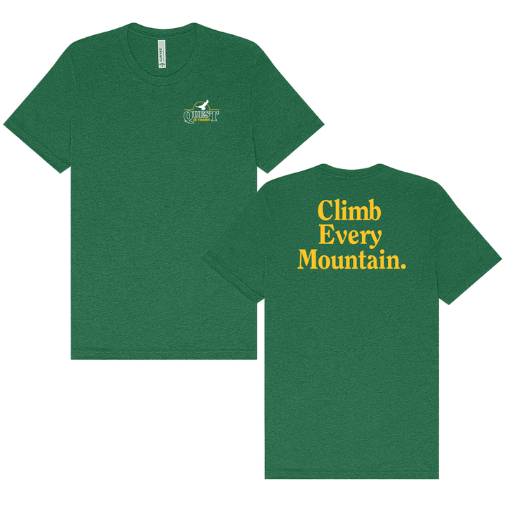 Quest Outdoors Short - Sleeve Climb Every Mountain Tee - Quest Outdoors