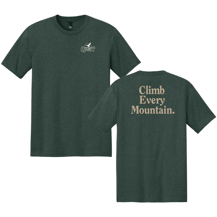 Quest Outdoors Short - Sleeve Climb Every Mountain Tee - Quest Outdoors