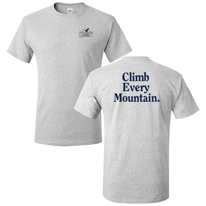 Quest Outdoors Short - Sleeve Climb Every Mountain Tee - Quest Outdoors
