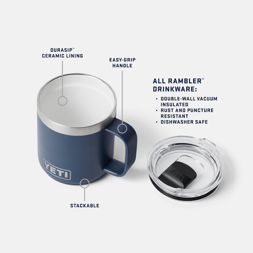 Rambler® 10 oz Stackable Mug WITH DURASIP™ CERAMIC LINING - Quest Outdoors