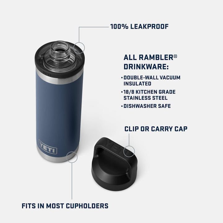 Rambler® 18 oz Water Bottle WITH CHUG CAP - Quest Outdoors