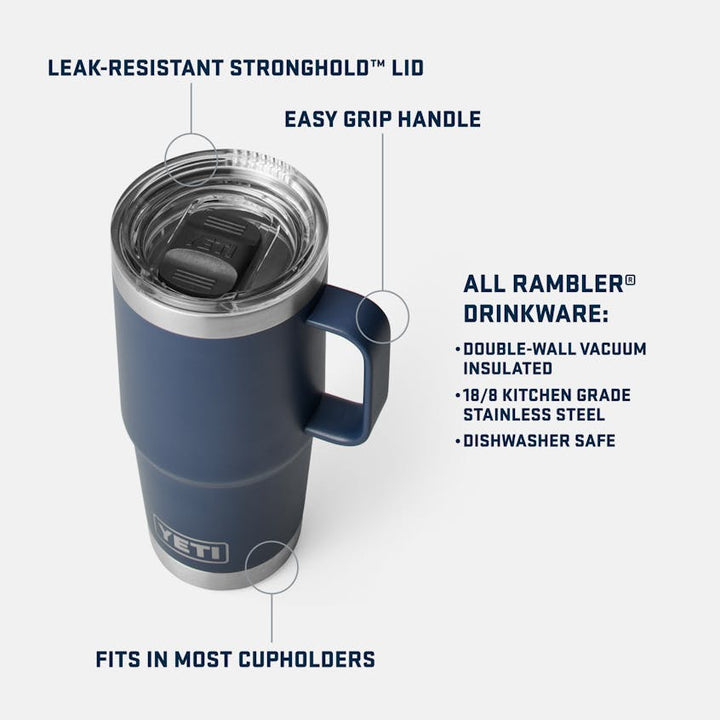 Rambler® 20 oz Travel Mug WITH STRONGHOLD™ LID - Quest Outdoors