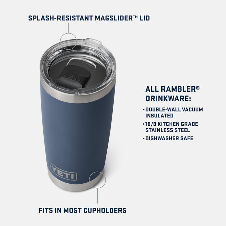Rambler® 20 oz Tumbler WITH MAGSLIDER™ LID - Quest Outdoors
