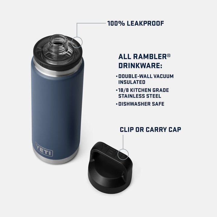 Rambler® 26 oz Water Bottle WITH CHUG CAP - Quest Outdoors