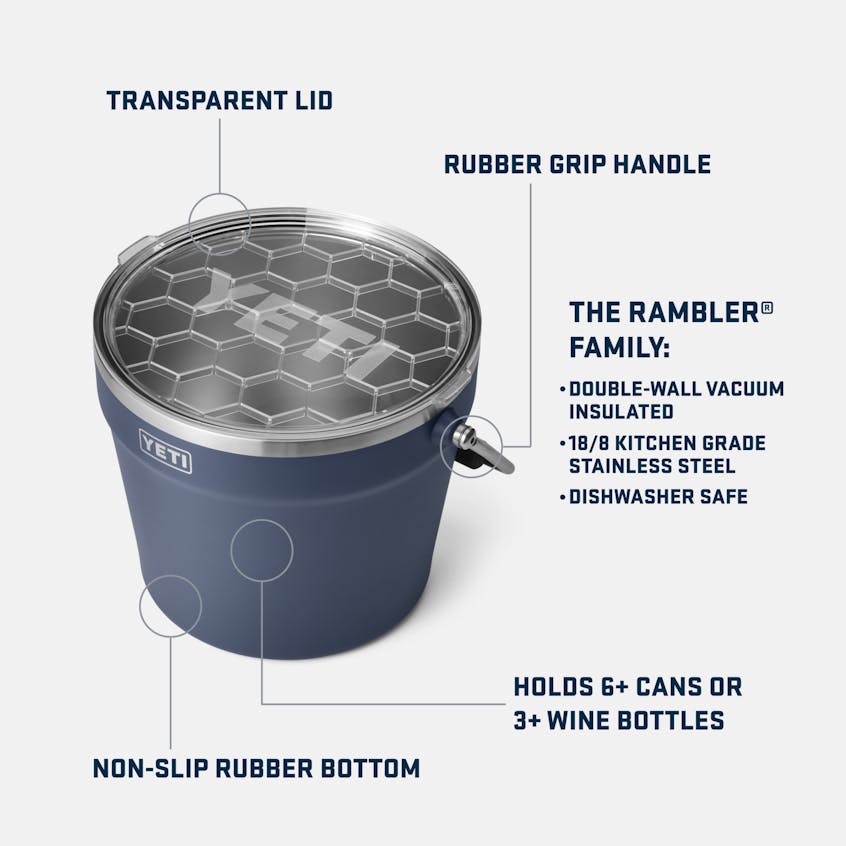 Rambler® Beverage Bucket WITH LID - Quest Outdoors