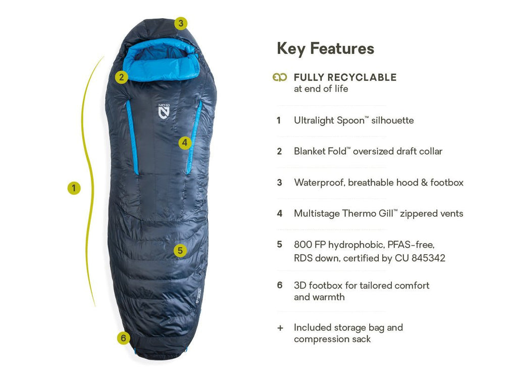 Riff™ 30 Men's Endless Promise® Down Sleeping Bag - Quest Outdoors