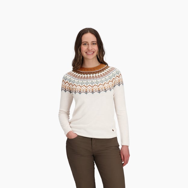 Royal Robbins Women's Westlands Fairisle Crew - Quest Outdoors