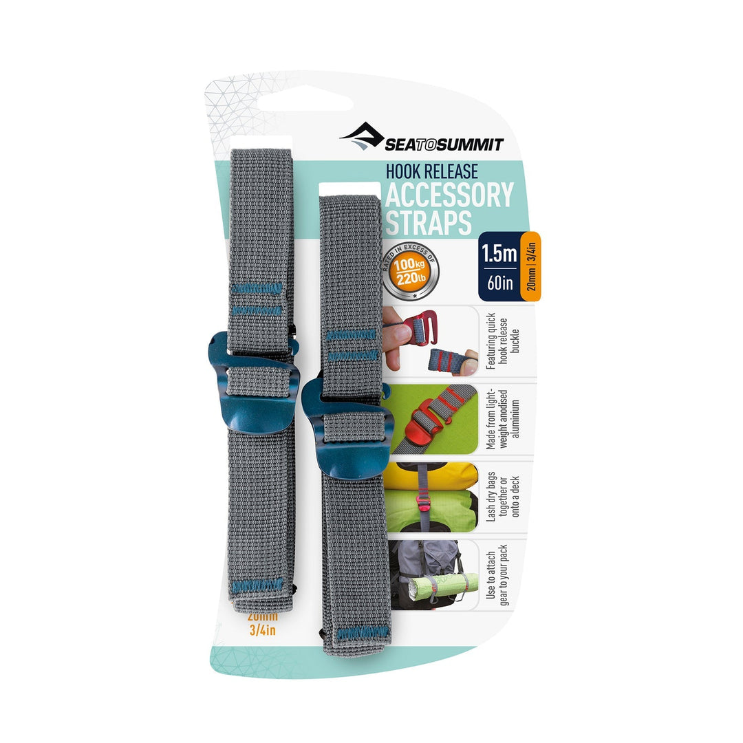 Sea to Summit Accessory Straps with Hook Release - Quest Outdoors